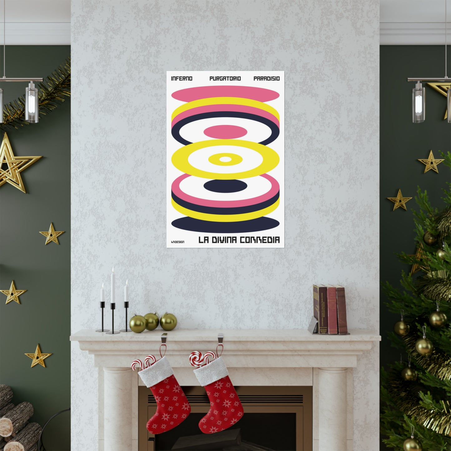 KMDesigns The Divine Comedy Abstract Poster