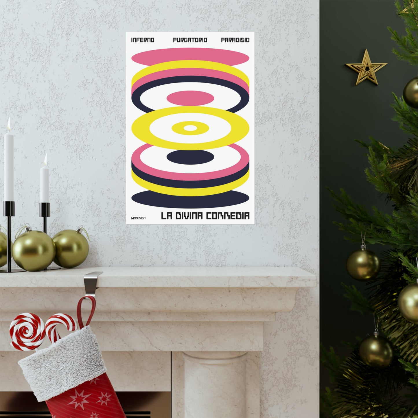 KMDesigns The Divine Comedy Abstract Poster