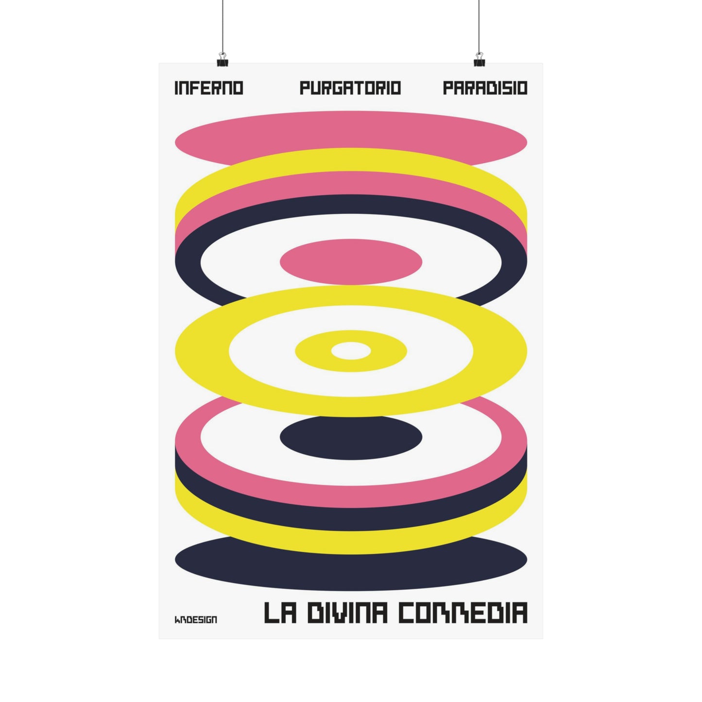 KMDesigns The Divine Comedy Abstract Poster