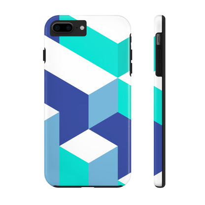 Isometric Blue Phone Case