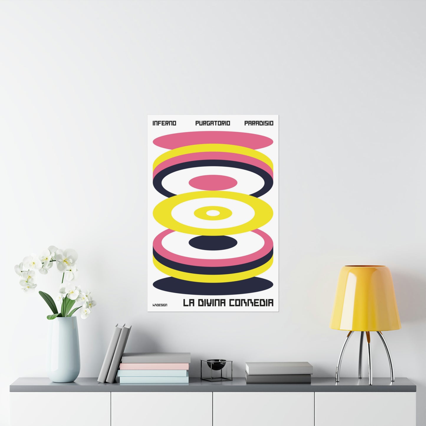 KMDesigns The Divine Comedy Abstract Poster