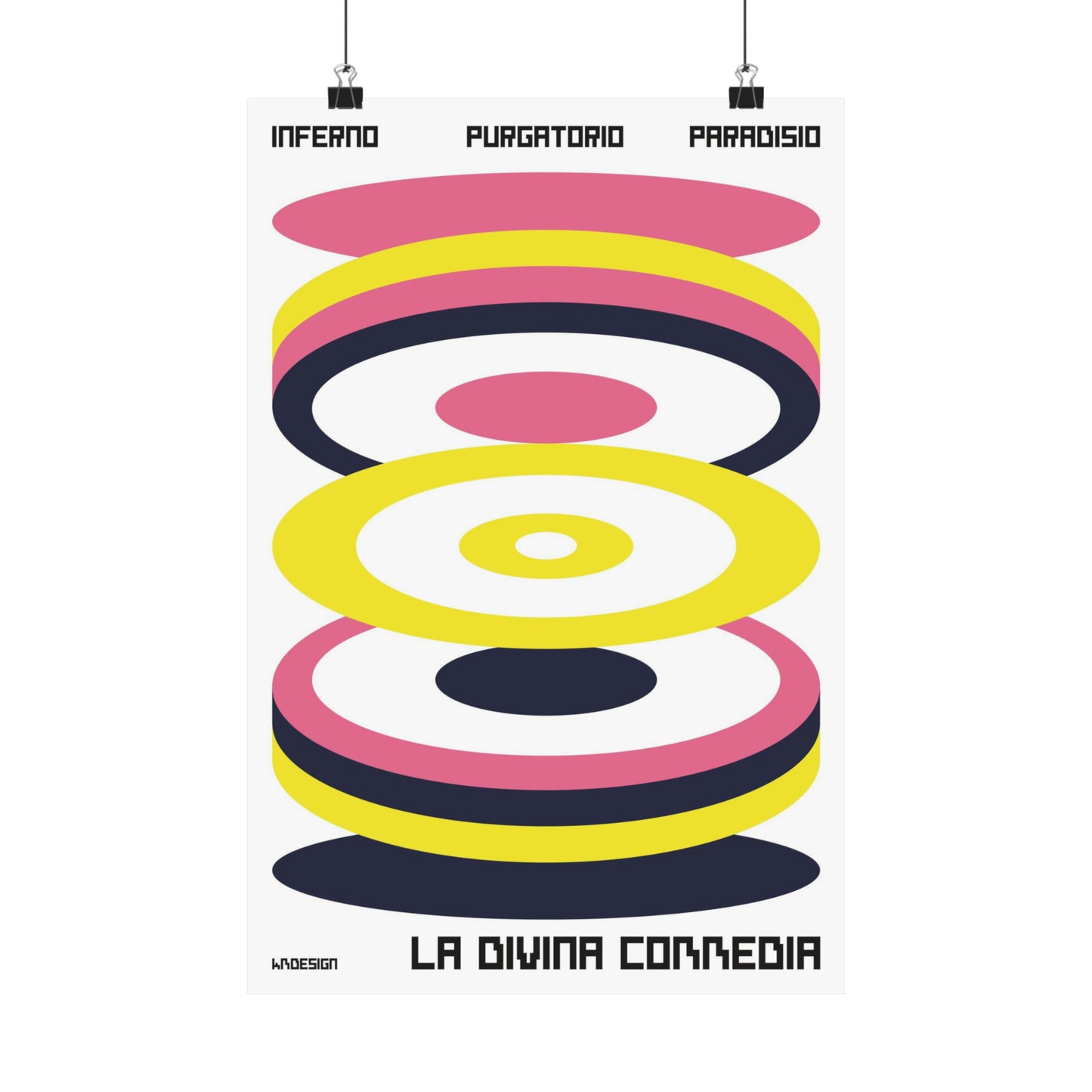 KMDesigns The Divine Comedy Abstract Poster