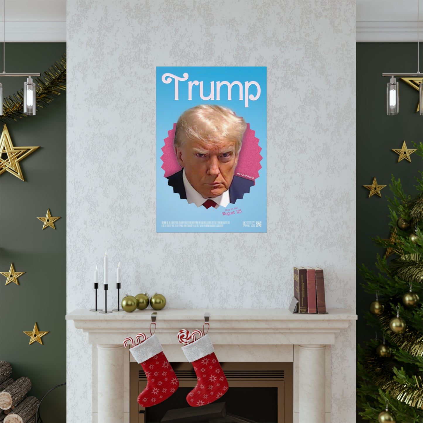 KMDesigns Barbie Trump Poster