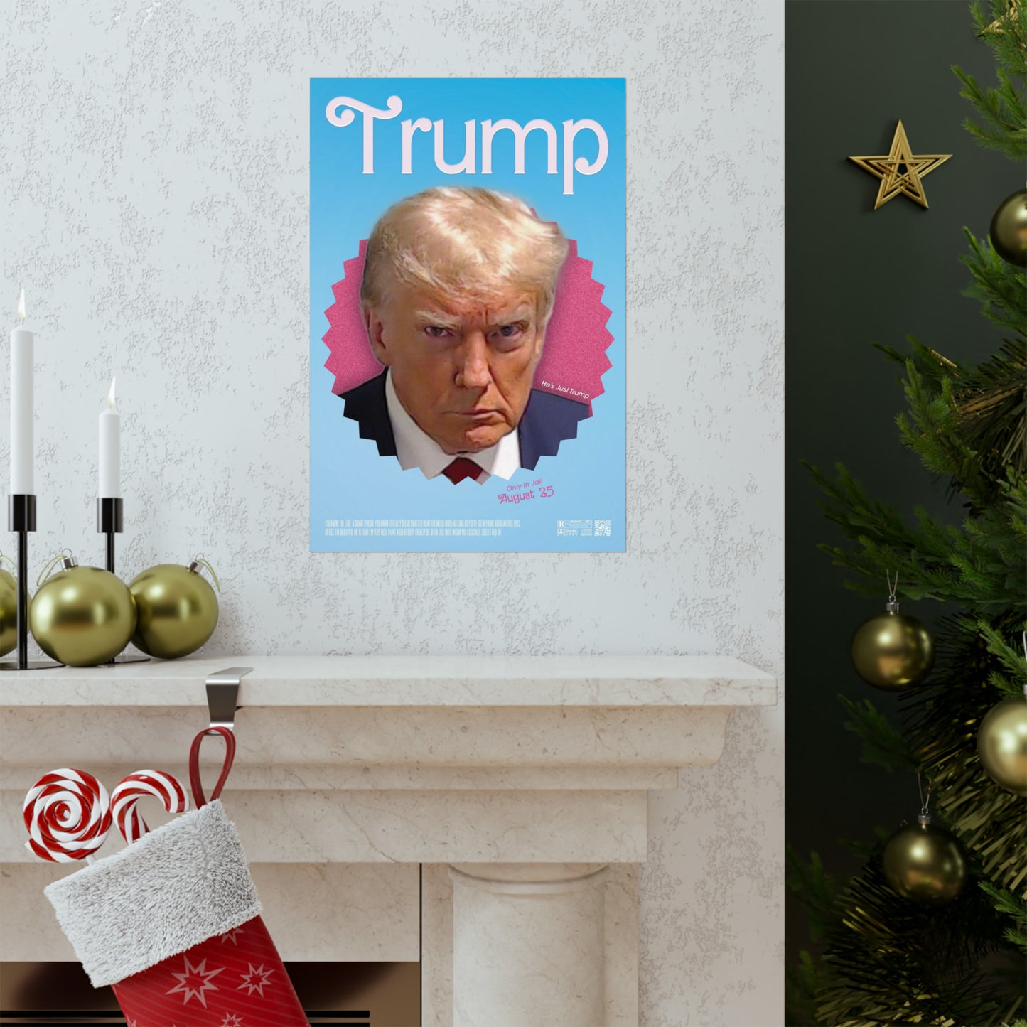 KMDesigns Barbie Trump Poster